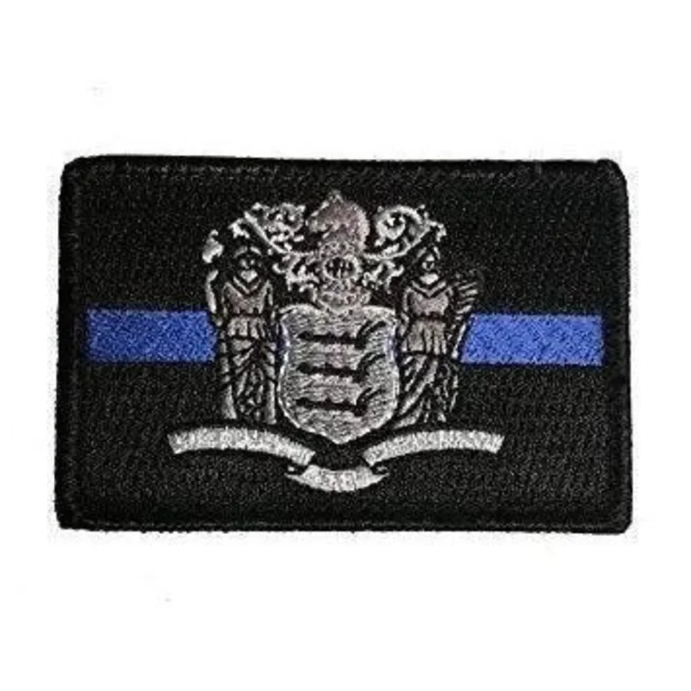 BuckUp Tactical Morale Patch Hook New Jersey Trenton State Patches 3x2